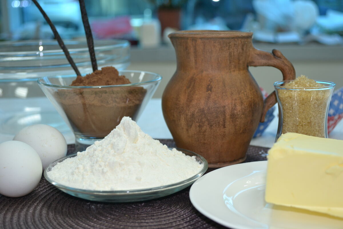 Cakes with chocolate